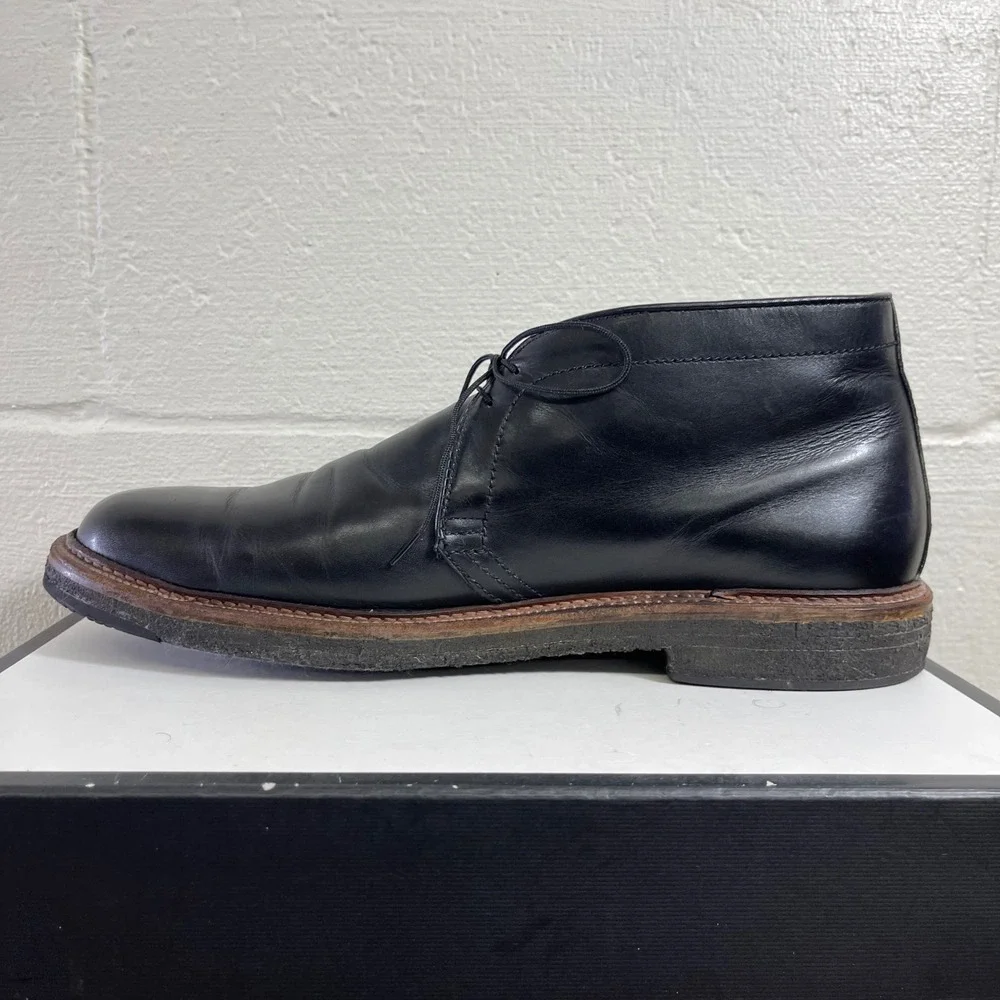 Alden Chukka Ankle Boots Black Leather Goodyear Welt Men's 13 B/D Made In USA